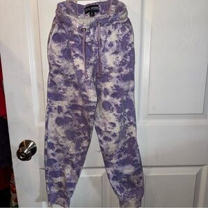 Purple Tie-Dye Kids Joggers